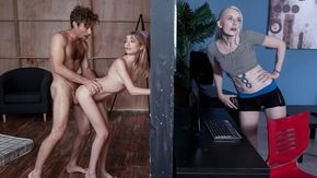 Секс измена чувака с худой возбужденной сестрой подружки