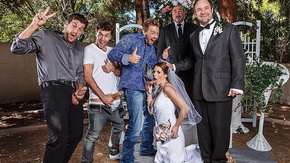 Групповое порно с рыжей невестой