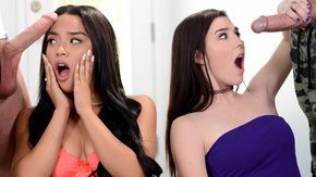 Жесткий секс молоденьких студенток с одногруппниками